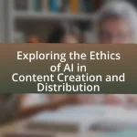 Exploring the Ethics of AI in Content Creation and Distribution