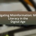 Navigating Misinformation: Media Literacy in the Digital Age