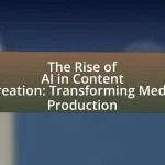 The Rise of AI in Content Creation: Transforming Media Production