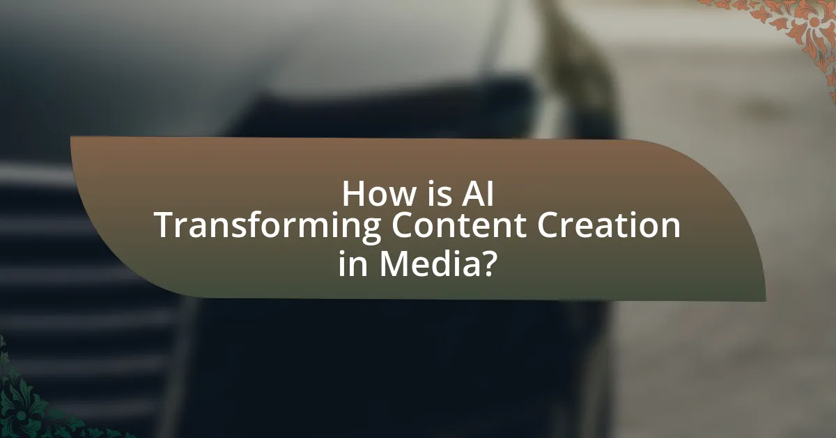 How is AI Transforming Content Creation in Media?