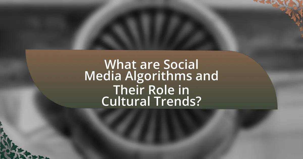 What are Social Media Algorithms and Their Role in Cultural Trends?