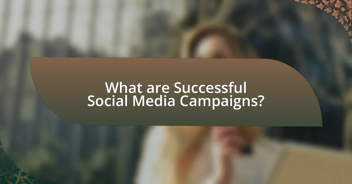 What are Successful Social Media Campaigns?